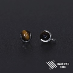 Ball 3-Prongs 4мм HM Tiger Eye