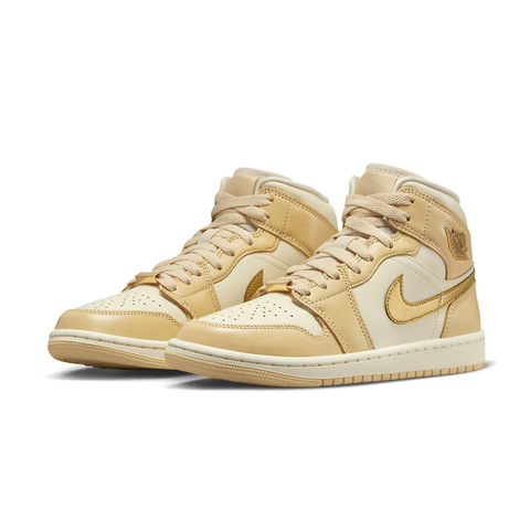 Кроссовки  Jordan 1 Mid 'Pale Vanilla Gold'