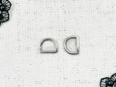 Полукольцо металлическое, р. 1,6х1,8 см, никель