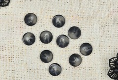Пуговицы, d 1,5 см, т. серый