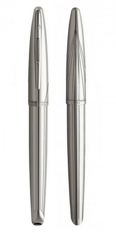 Ручка перьевая Waterman Carene Deluxe Silver Meridians CT, F (S0700170)