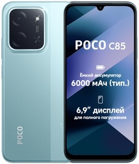 Смартфон Poco C85 6 ГБ/128 ГБ зеленый