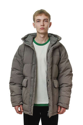 Пуховик Ymkashix HTF Logo серый