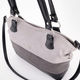 Сумка Саломея 398 мульти итальянский серо-черный