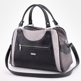 Сумка Саломея 989 мульти итальянский серо-черный