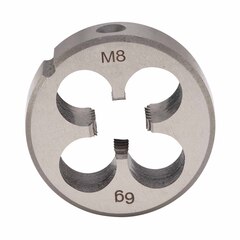 Плашка М 8,0х1,25 DINEN22568 CrV 6g 25х9мм H-Tools 210080HT