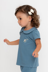 фуфайка  для девочки  КР 302735/капитанский синий к561