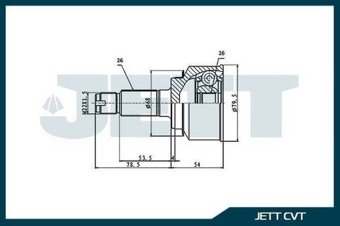 ШРУС внешний JETT V41-3226