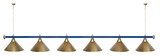 Лампа STARTBILLIARDS 6 пл. (плафоны зеленые,штанга золотая,фурнитура золото) фото №90