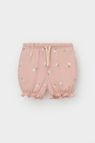 шорты  для девочки  КР 400683/дымчатая роза,милые цветочки к543