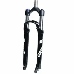 Вилка 29" GRINZ ES 456 HLO 29"*1.1\8" ход 100мм,локаут гидр,пред.сжат,алюм,б/р,черн/бел.(HQ-0018187)