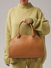 Кожаная сумка Deboro 3992 коричневый лист