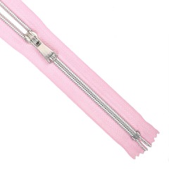 Молния спираль Т5, н/р, L 18 см, розовый