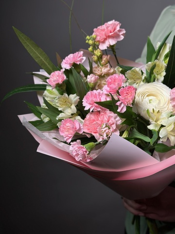 Сборный букет «Розовое очарование»