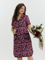 4572 Халат на пуговицах