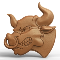 Силиконовый молд № 496 Бык