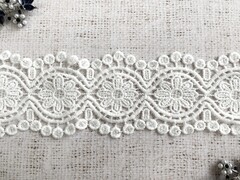 Кружево плетеное, ш. 8 см, белый