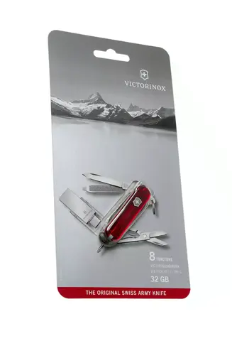 Нож-брелок Victorinox USB 32 Гб, 58 mm, 8 функций (4.6235.TG32B10)