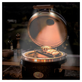 Гриль керамический Monolith Grill Avantgarde.55 (Сlassic), черный матовый с боковыми столиками и подставкой на колесиках