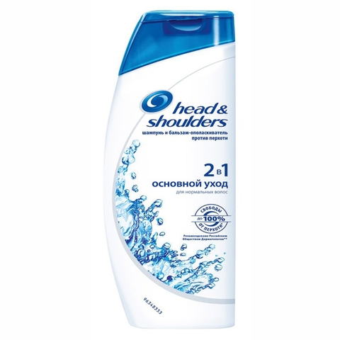 Шампунь HEAD&SHOULDERS 2 в 1 Основной уход против перхоти 600 мл