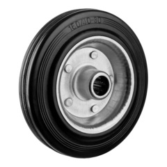 ЗУБР d 160 мм, г/п 145 кг, игольчатый подшипник, резина/металл, колесо, Профессионал (30936-160)