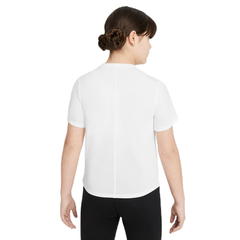 Футболка для девочки Nike Dri-Fit One SS Top GX G - white/black