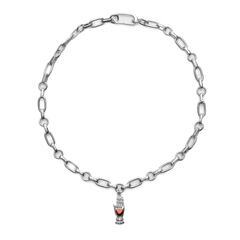 Латунная цепочка с Ладошкой, silver