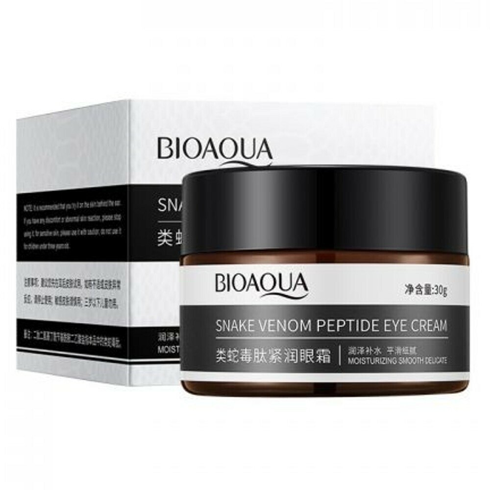 Омолаживающий крем для кожи вокруг глаз с пептидом змеиного яда BioAqua