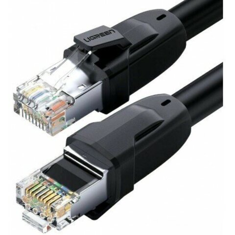 Кабель UGREEN NW121 (70330) Cat8 CLASS I S/FTP Round Ethernet Cable 3м черный