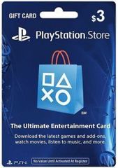 Playstation Store США (USA): Карта оплаты 3$ [Цифровой код доступа]