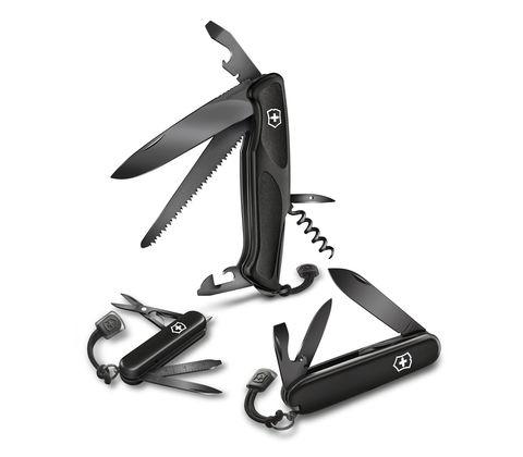 Нож складной Victorinox Ranger Grip 55 Onyx Black (0.9563.C31P)