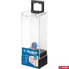 ЗУБР 6.4 x 13 мм, радиус 3.2 мм, фреза пазовая галтельная, Профессионал (28751-6.4-13)