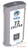 Совместимый картридж C9374A №72 Gray Dye 130 мл для HP DesignJet T1100, T1200, T2300