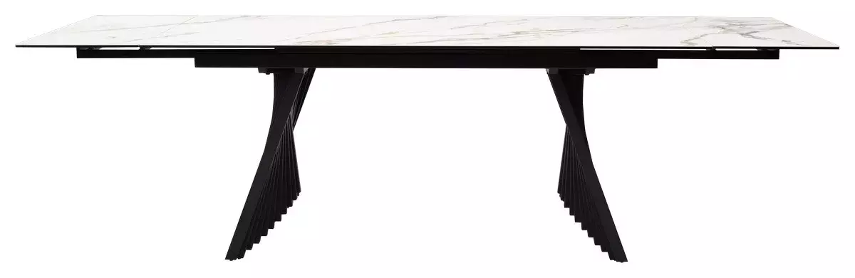 Стол IVAR 180 MARBLES KL-188 Контрастный мрамор, итальянская керамика, DISAUR
