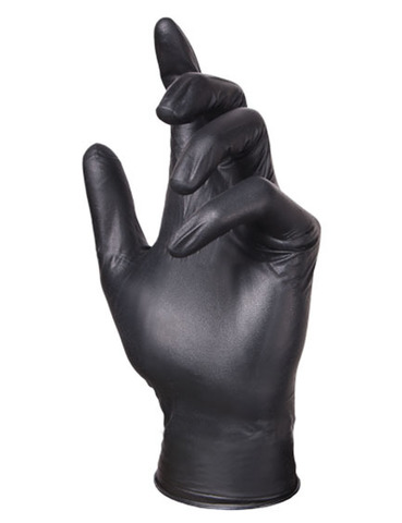 Adele косметические нитриловые перчатки чёрные р. XS (100 штук - 50 пар)