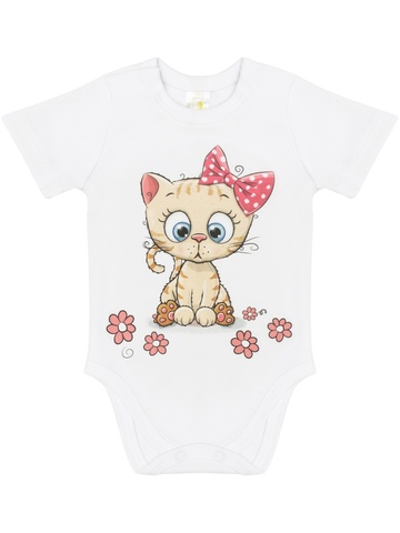 Боди на кнопках с коротким рукавом "Наша Киска"