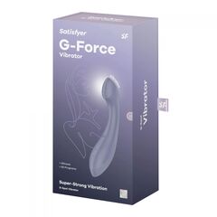 Фиолетовый вибромассажер G-Force - 19 см.