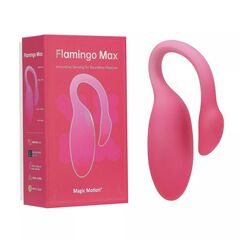 Розовый вибратор Magic Motion Flamingo Max - 