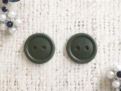 Пуговицы, d 1,6 см, хаки