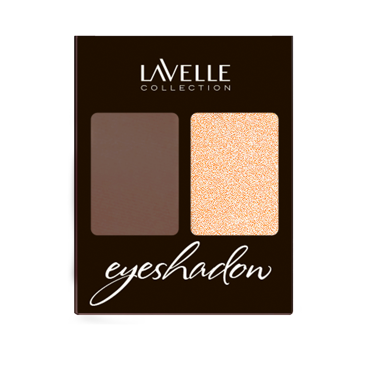 LavelleCollection Тени для век ES32 двухцветные тон 02 коричневый/бежевый металлик