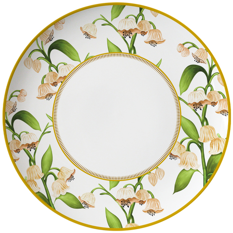 Тарелка для горячих блюд 25.5см First Lady Нежность ландыша