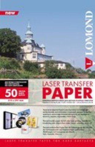 LOMOND Transfer Paper - Термотрансферная бумага для лазерной печати NEW, используется для твердых поверхностей, A4, 140 г/м2, 50 листов.