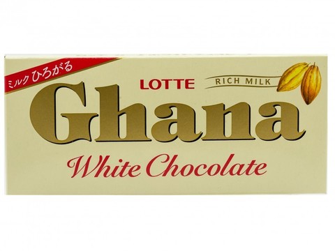 Шоколад ГАНА белый,  Lotte, 45 гр.