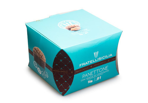 Кекс Панеттоне классический с шоколадом Fratelli Sicilia, 850г