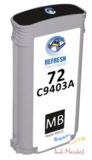 Совместимый картридж C9403A №72 Matte Black Dye 130 мл для HP DesignJet T1100, T1200, T2300