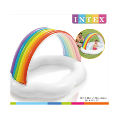 Детский надувной бассейн Rainbow Cloud ,  Intex 57141NP, 142 x 119 х 84 см