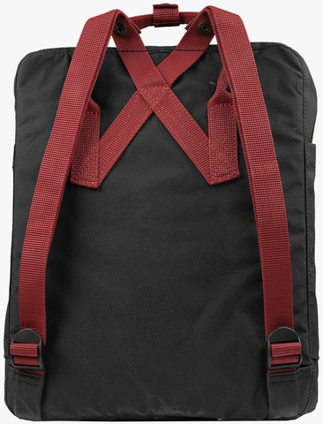 Картинка рюкзак городской Fjallraven Kanken 550-326 Black-Ox Red - 2