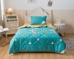 Детское постельное белье 1.5 спальное Sofi De MarkO Giraffe синее