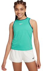 Теннисная футболка для девочки Nike Court Dri-Fit Victory Tank - clear jade/geode teal/white