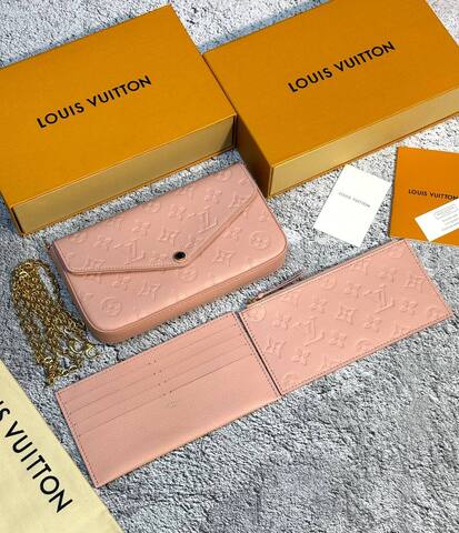 Клатч Louis Vuitton Felicie розовый